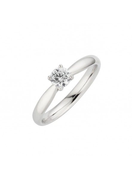 Classic Tapered Four Claw Solitaire Engagement Ring BK-002