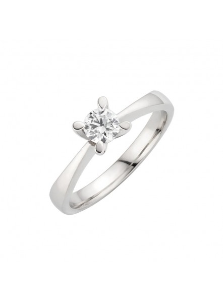 Knife Edge Pointed Four Claw Solitaire Engagement Ring BK-003